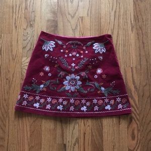 Floral Mini Skirt